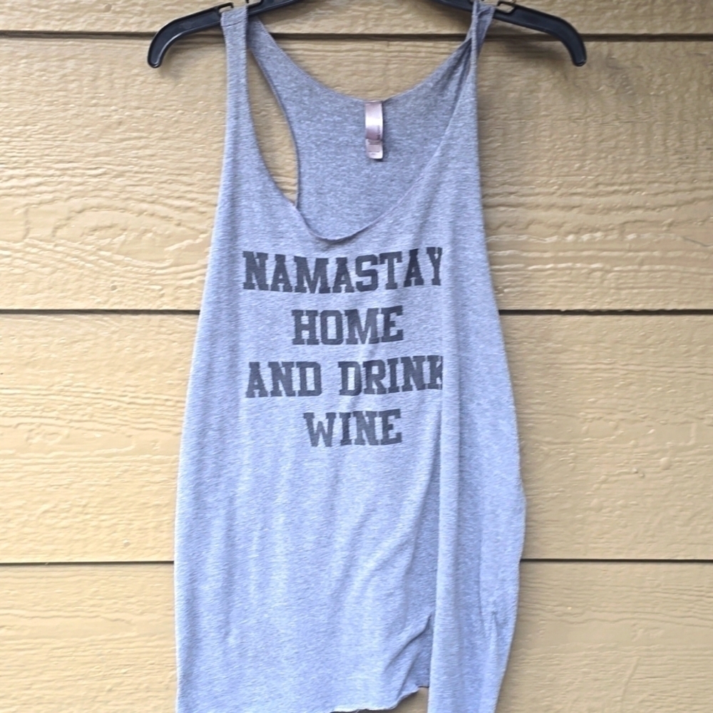Namastay home and drink wine Tank Top XXL